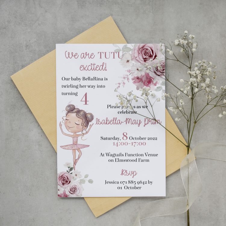 Ballerina invite